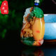 Colorful vase pendant pendant men and women necklace gold silk jade