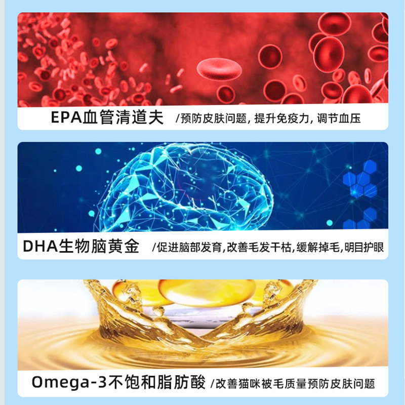 鱼油猫用狗狗猫咪专用宠物防掉毛美毛靓毛护肤犬用深海鱼肝油用品,淘宝优惠券,粉丝福利购,淘宝优惠卷