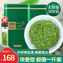 Home Sister Mao Jian Tea Xinyang Mao Jian 2023 New Tea Rain Top Tenderness Sprouts Strong Aroma Type Green Tea Bulk 500g