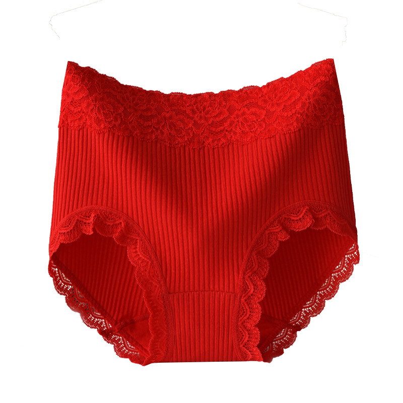 本命年红色内裤女胖mm大码纯棉加长裆透气高腰包臀三角裤头马年,淘宝优惠券,粉丝福利购,淘宝优惠卷