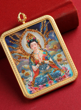 洒金彩金唐卡前世今生佛