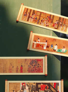 中国名画3D卷轴冰箱贴文