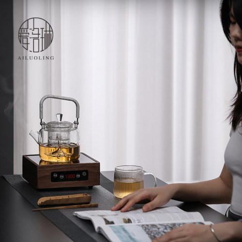 爱洛琳 家用玻璃煮茶壶电陶炉 日式提梁养生蒸茶壶烧水泡茶壶茶炉 - 图3