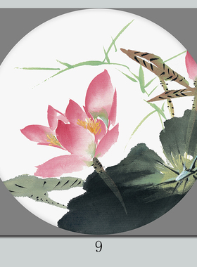 自粘卧室餐厅是怡家画坊水墨禅意