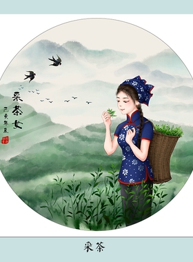 花鸟客厅是装饰画背胶贴画田园
