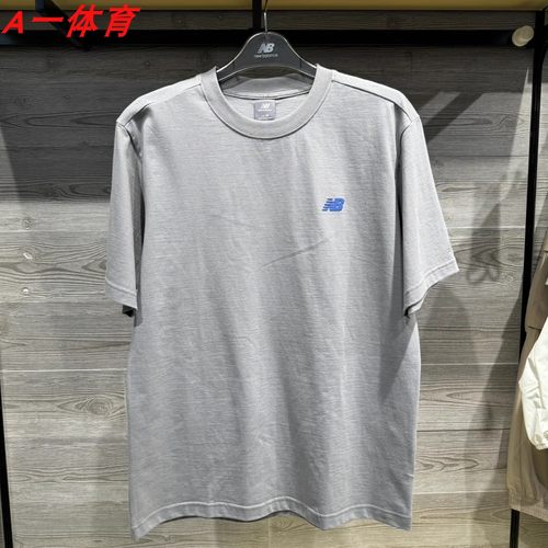 NEW BALANCE NB男女款休闲运动上衣圆领短袖T恤NEE26011 AMT42300 - 图1