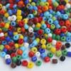 Diy3mm solid color opaque Korean glass rice beads