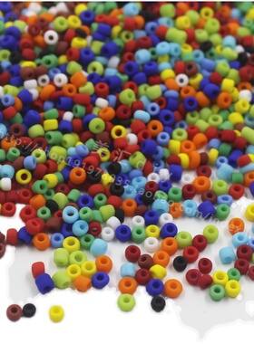 磨砂陶瓷米珠玻璃diy手工散珠