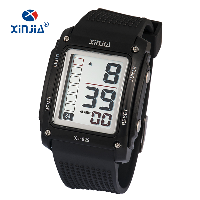 信佳 青少年电子表高中学生防水手表时尚潮流方形运动表夜光男表