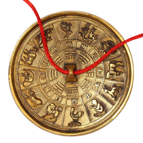 全铜镜八卦镜菩提镜龙凤镜准提镜护身镜随身携带小镜子大门挂铜镜 - 图3