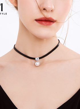 mck仿珍珠choker脖子饰品