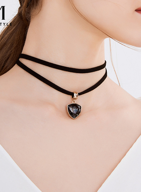 mck网红款复古吊坠脖子饰品