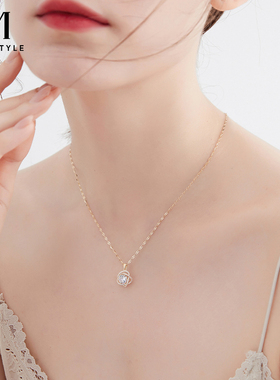 mck跳动的心项链锁骨链女