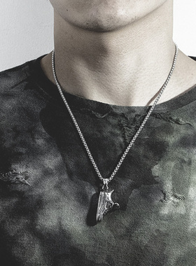 日系高街风钛钢配饰吊坠项链