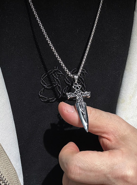 维京奥丁许愿之枪吊坠项链男