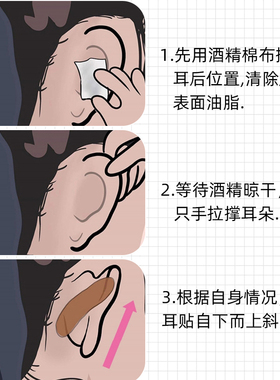蝴蝶精灵耳贴强支撑女生隐形