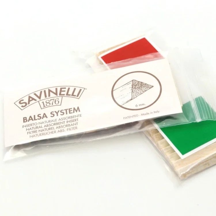 意大利SAVINELLI 沙芬6MM 厄瓜多尔轻木 烟斗滤芯20只装 - 图0