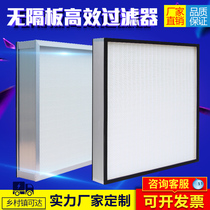 High efficiency filter No separator air filter clean air conditioning high temperature resistant filter screen with separator filter
