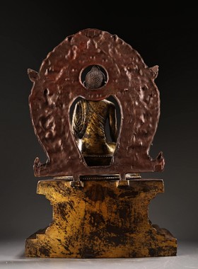 藏传密宗特大号纯铜佛龛金刚座佛台底座摆件佛堂家用须藏式须弥座