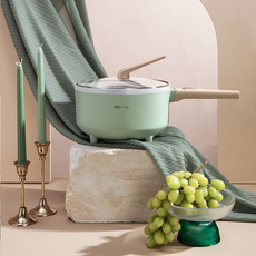 Плиты 小熊电炒锅家用煮锅多功能炒菜火锅小型电锅宿舍蒸煮煎炒一体电锅