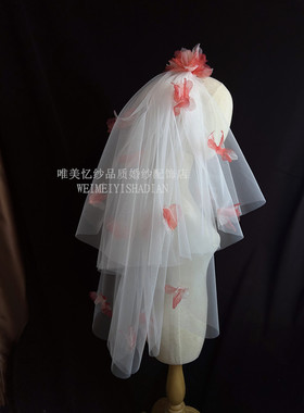 唯美忆纱个性时尚头纱