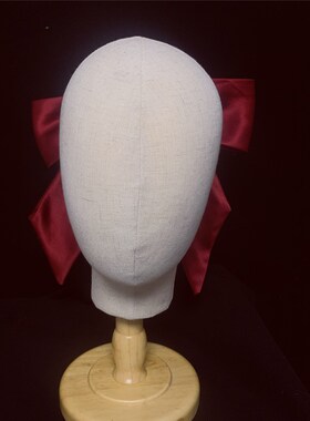 酒红黑色造型蝴蝶结缎面发夹款韩式新娘订婚拍照头饰影楼写真发饰