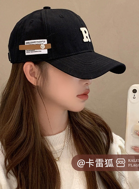 65cm大头围黑色帽子女2026新款棒球帽加大深显脸小男美式鸭舌帽韩