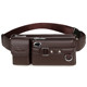 Yuesen Kangaroo Men's Belly Bag Genuine Leather Casual