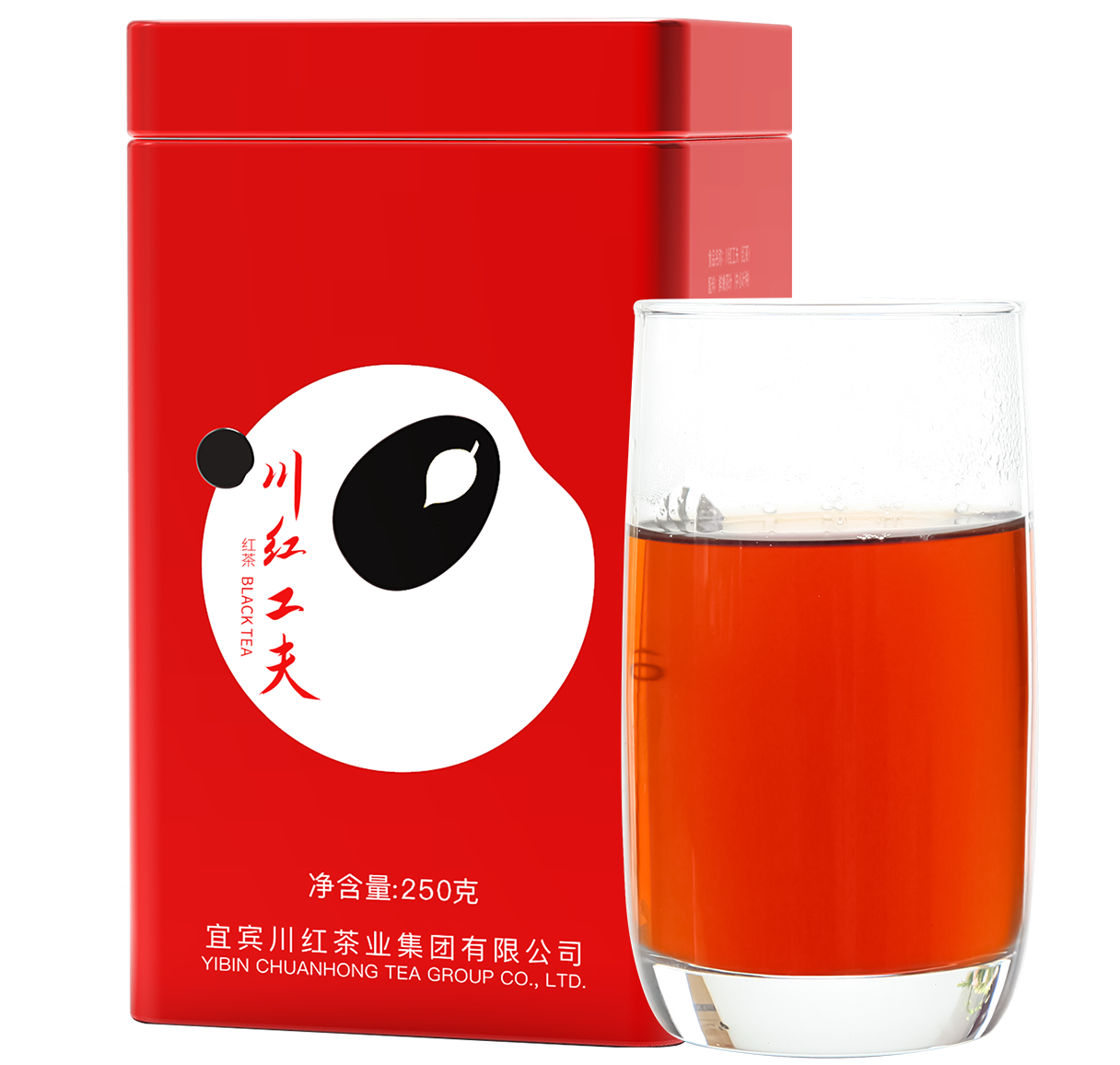 買1送1川紅茶業工夫紅茶濃香型養胃罐裝茶葉奶茶專用自己喝共500g_川紅茶葉旗艦店_茶