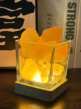 居家水晶玻璃收纳瓶晶石收纳盒