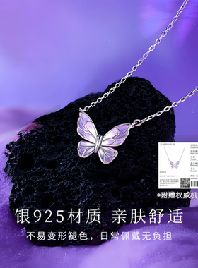 【蝴蝶项链礼物送女友】