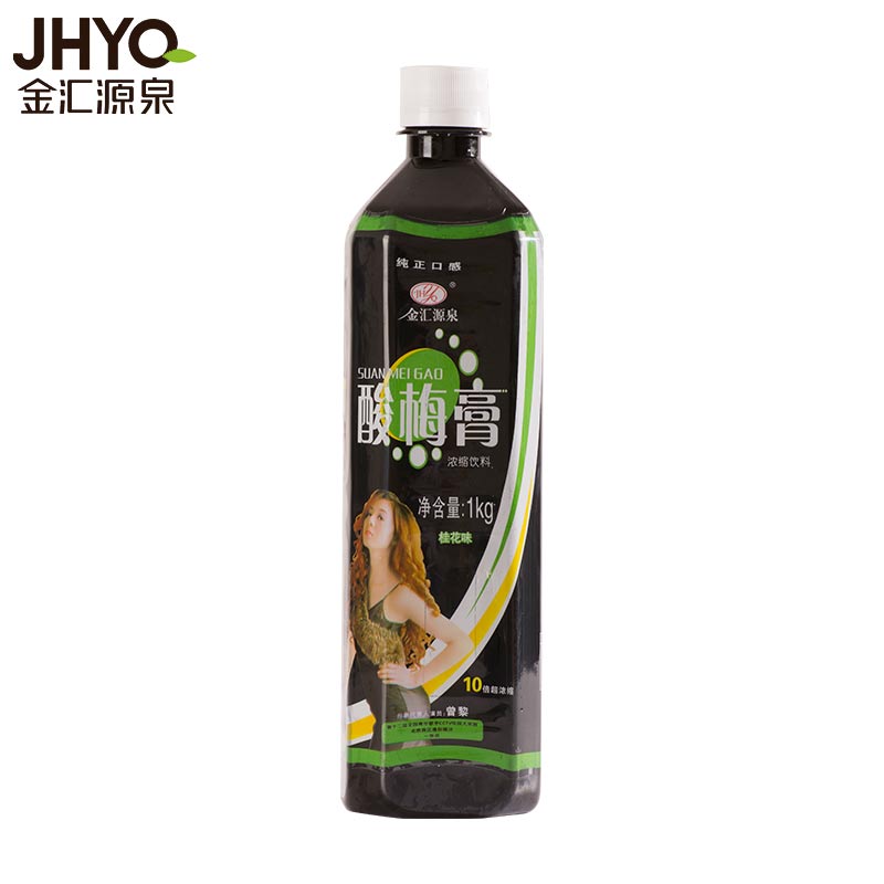 jhyq金汇源泉旗舰店金汇源泉桂花酸梅膏商用批发浓缩汁酸梅汤家用酸梅汁自制饮料12瓶1