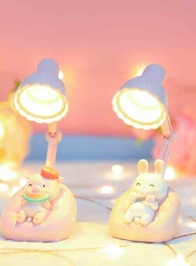 软糯糯甜甜小夜灯创意萌宠乐园小台灯女生卧室桌面装饰氛围灯