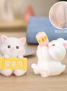 莫生气解压小猪办公室装饰摆件网红款解压止怒开学季教师生日礼物