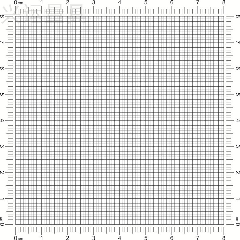 定制高精度透明菲林尺网格卡刻度尺格子标定反光PET材质厚0.1mm-图0