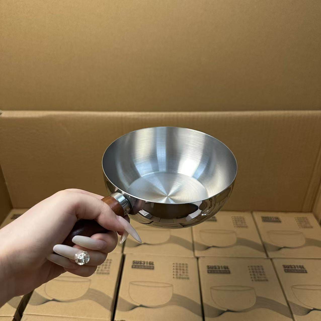 高颜值 304不锈钢一人食小锅打蛋碗可拆卸手柄家用泡面锅沙拉碗,淘宝优惠券,粉丝福利购,淘宝优惠卷