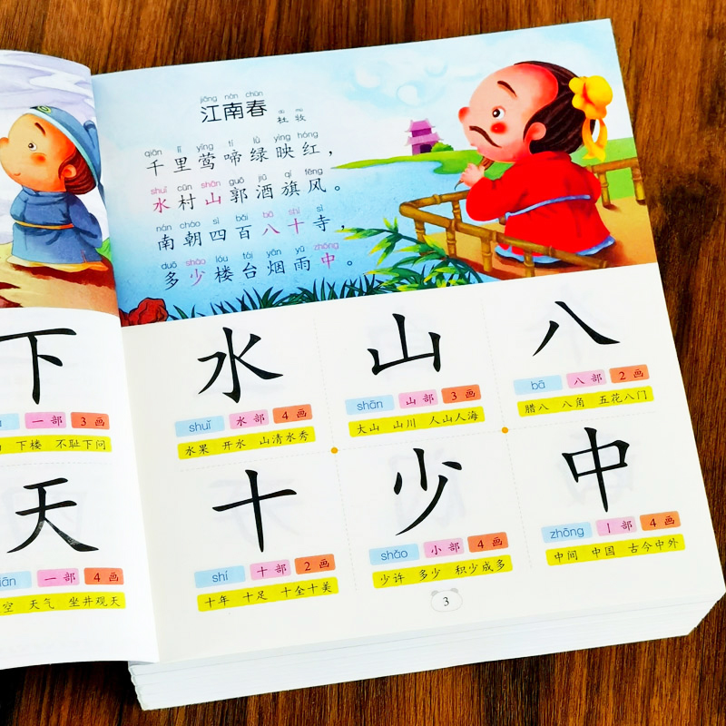 幼儿园识字卡片3000字启蒙宝宝看图认字儿童象形汉字早教神器全套 - 图2