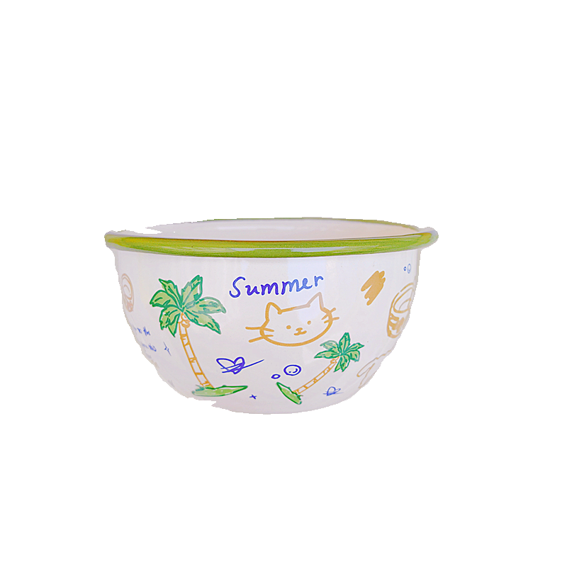 加厚搪瓷碗盘家用卡通老式米饭碗菜盘点心盘铁瓷餐盘摔不碎耐高温,淘宝优惠券,粉丝福利购,淘宝优惠卷