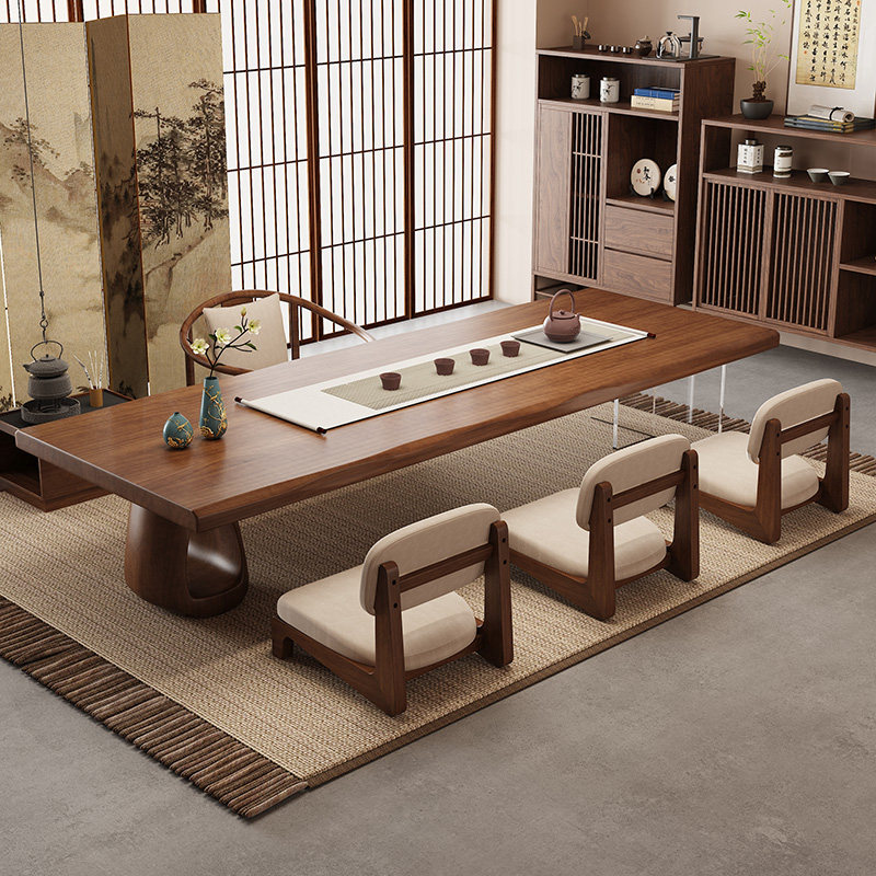 日式榻榻米茶桌原木亚克力悬浮矮茶几桌民宿侘寂风飘窗阳台泡茶桌,淘宝优惠券,粉丝福利购,淘宝优惠卷