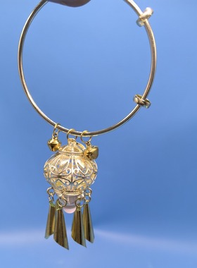 中秋节发光手镯女生古风宫铃饰品