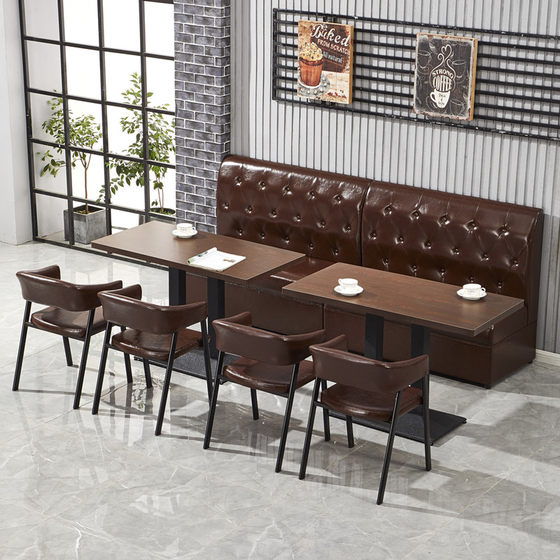 Commercial theme tea restaurant sake bar booth sofa