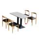 Slate dining tables and chairs are durable, cost-effective and simple