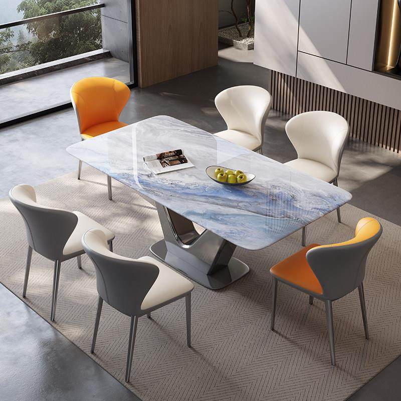 超晶石餐桌现代简约轻奢长方形桌子微晶石奢石岩板小户型家用饭桌,淘宝优惠券,粉丝福利购,淘宝优惠卷