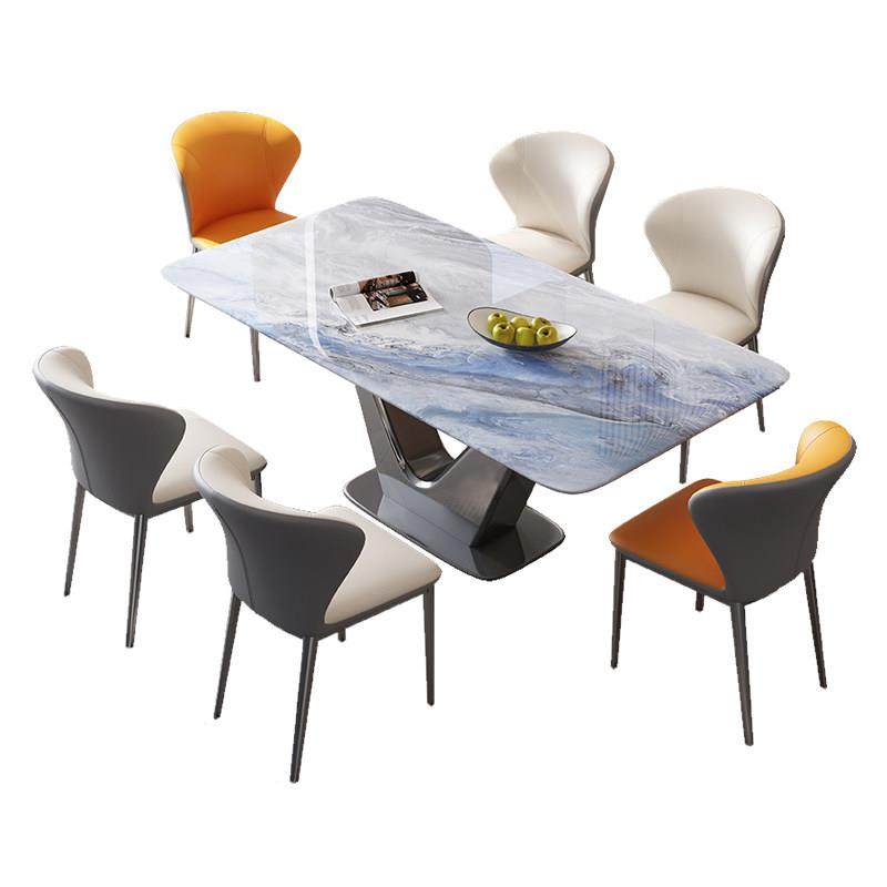 超晶石餐桌现代简约轻奢长方形桌子微晶石奢石岩板小户型家用饭桌,淘宝优惠券,粉丝福利购,淘宝优惠卷