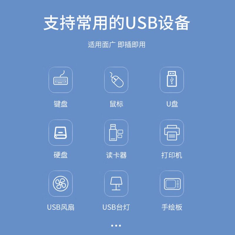 飞利浦usb3.0/2.0集分线器扩展坞转换接头一拖四拓展延长线笔记本台式电脑多功能外接U盘大硬盘打印机多口hub - 图2