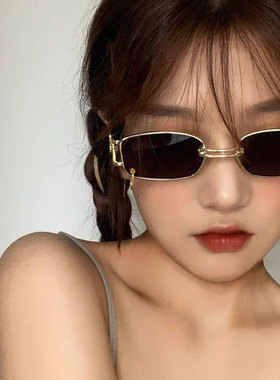 小框搞怪眼镜男女长方形遮阳防晒