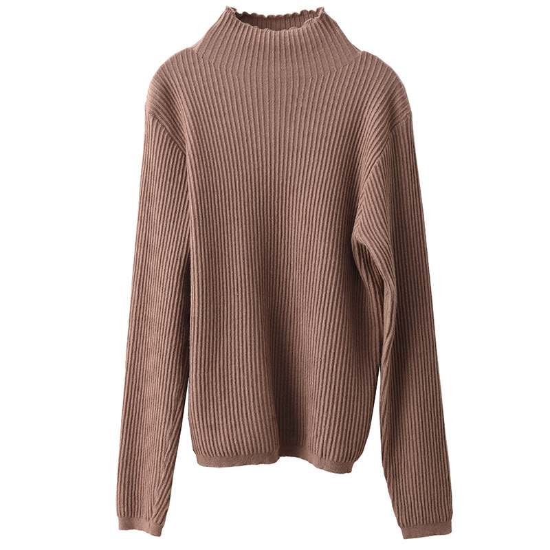 园园美衣秋冬时尚细坑条针织毛衣女半高领长袖显瘦内搭打底衫上衣,淘宝优惠券,粉丝福利购,淘宝优惠卷