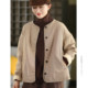 Linen quilted warm padded jacket