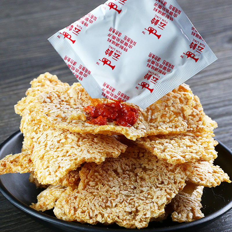 云岭手工安徽特产非油炸原味锅巴 云岭食品膨化食品