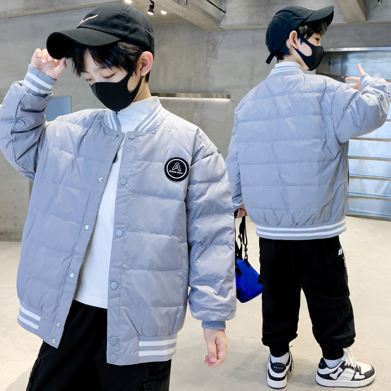 男童羽绒服2023新款儿童轻薄中大童洋气春秋学生校服内胆神器外套